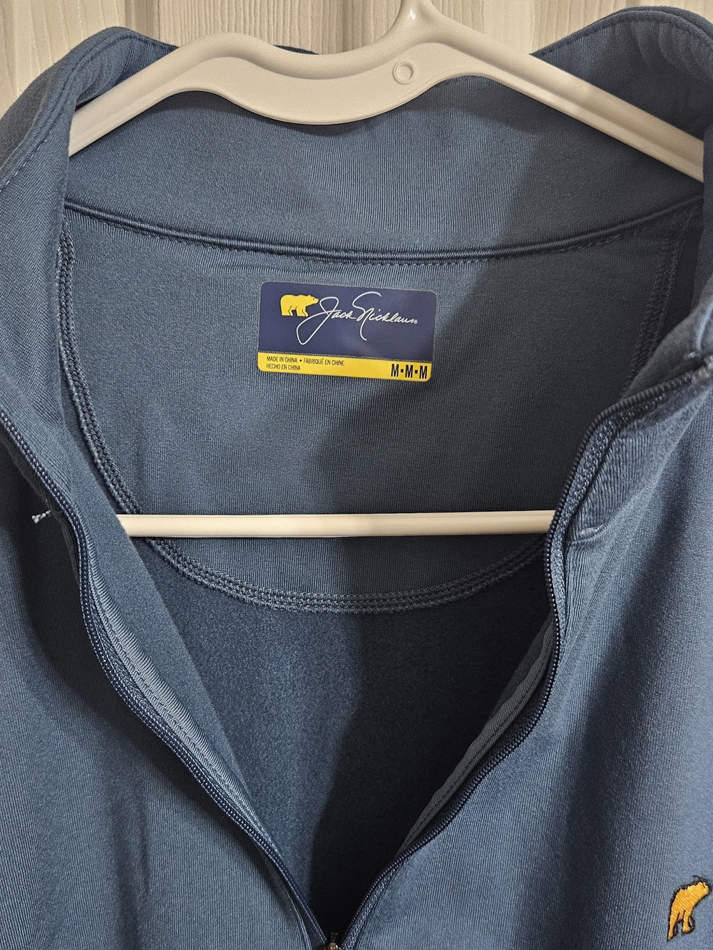 Jack Nicklaus Men's Blue Quarter-Zip Jacket Medium        New With Tags
